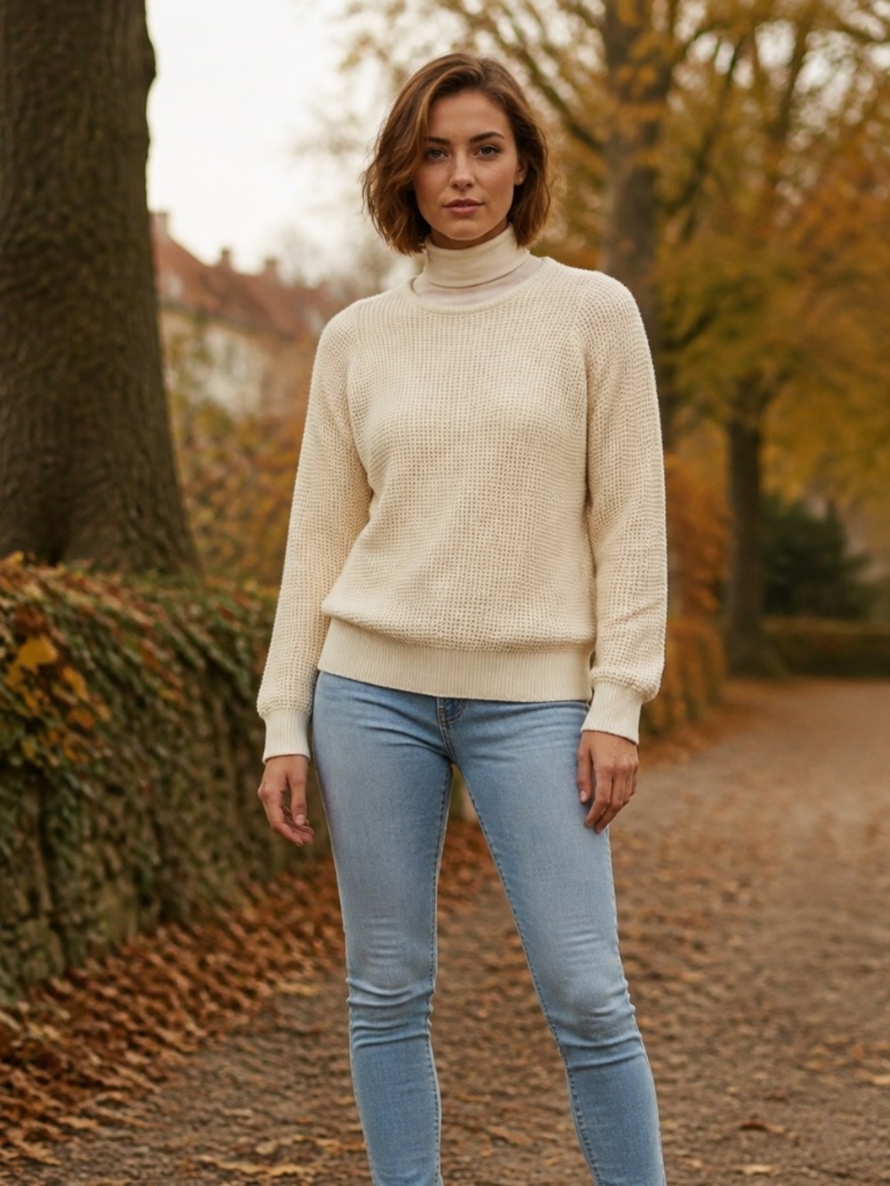 NWT | SKFK | Cream Open-Knit Sweater | Size 6